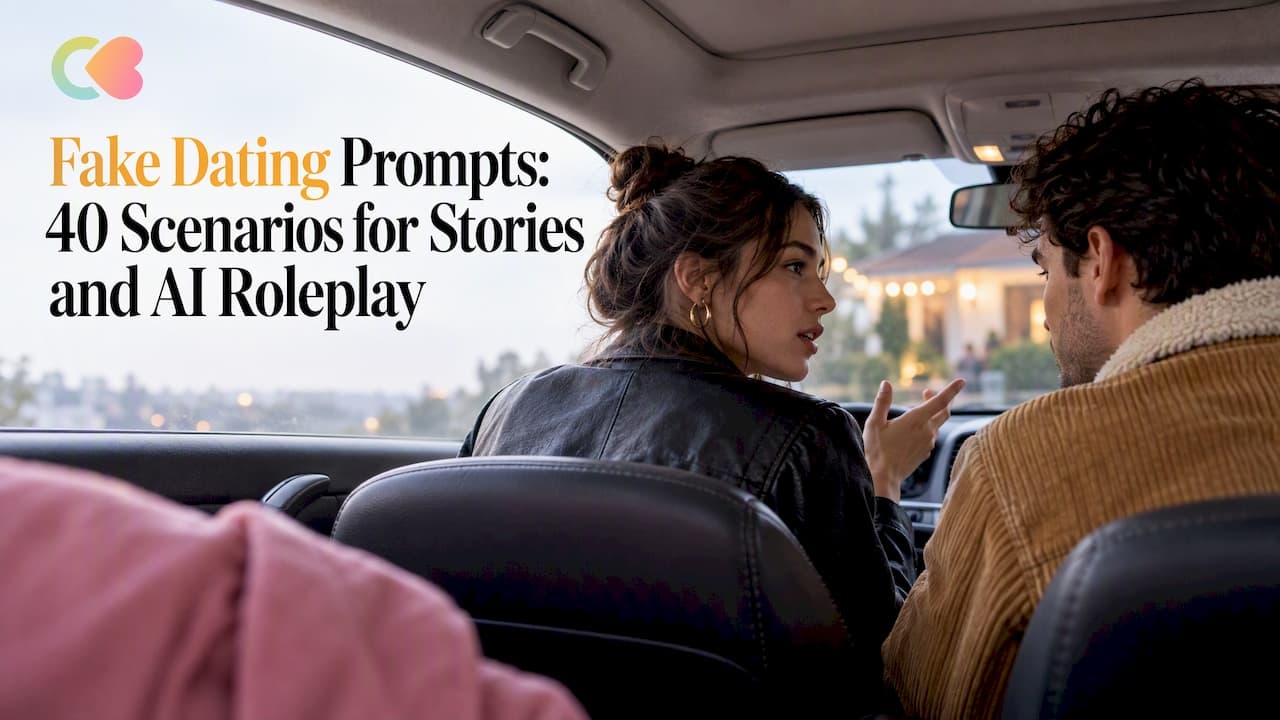 Fake Dating Prompts: 40 Scenarios for Stories and AI Roleplay